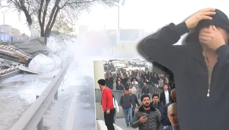 D-100 Karayolu'nda Korkutucu Kaza: Alçı Yüklü TIR Bariyerlere Çarptı