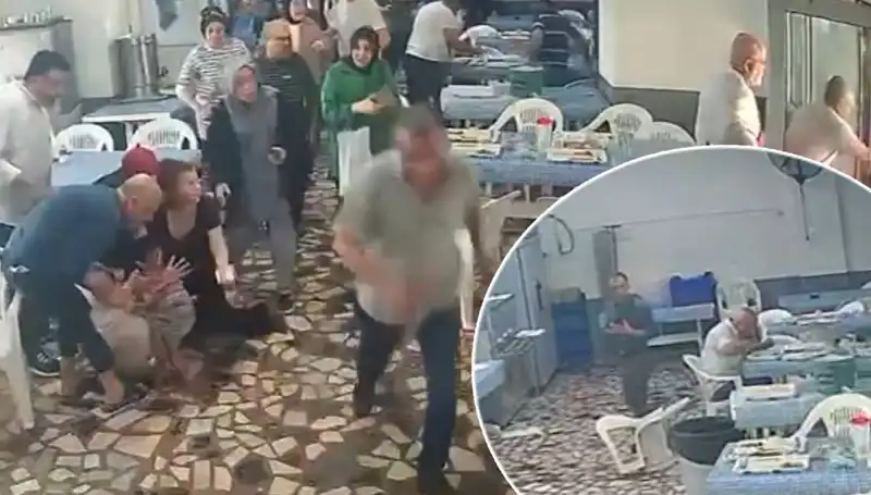 Yemekhanede Deprem Anından İlginç Anlar: Kimisi Kaçtı, Kimisi Bayıldı